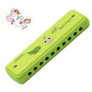 Crafteem Color Blues Harmonica llave de C para niños_1