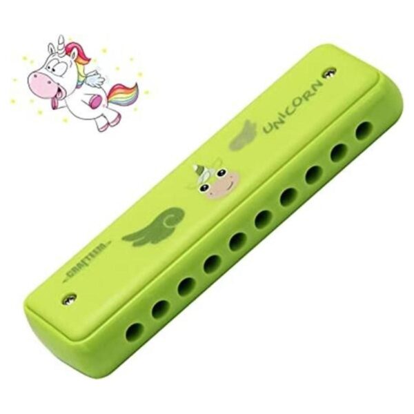 Crafteem Color Blues Harmonica llave de C para niños_1