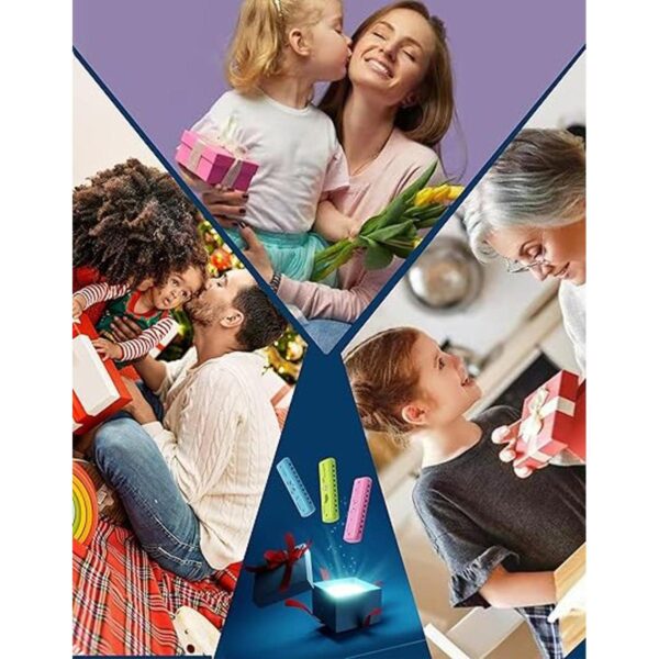 Crafteem Color Blues Harmonica llave de C para niños_6