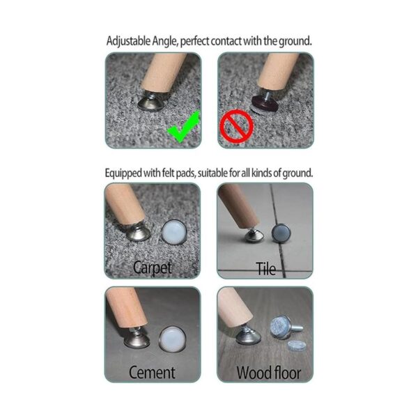 HUAYY Niveladores de muebles con patas giratorias altura_4