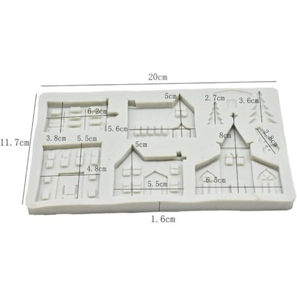 Molde de silicona 3D para decoración de tartas de fondant
