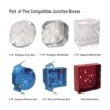 JULLISON Luz LED de disco empotrable de perfil bajo de 4_3