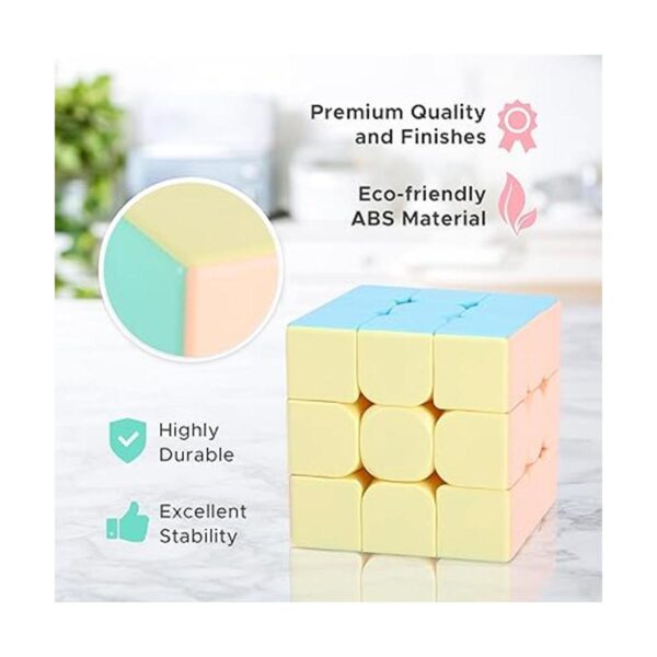 FOOZZILLA Speed Cube de 3 x 3 para niños y adultos cubo_2