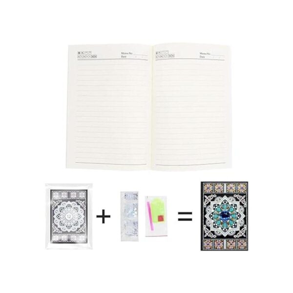 DIY 5D Diamond Painting Mandala Notebook Kits Cover Cuero