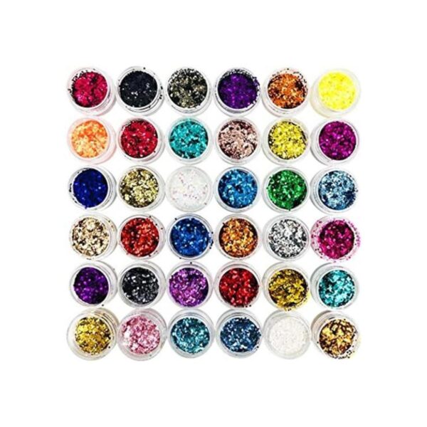 DaKuan 36 colores de purpurina para resina epoxi kit de