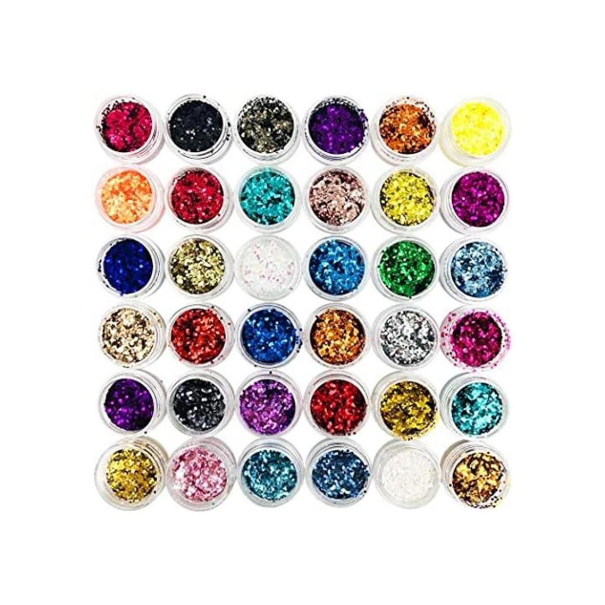 DaKuan 36 colores de purpurina para resina epoxi kit de