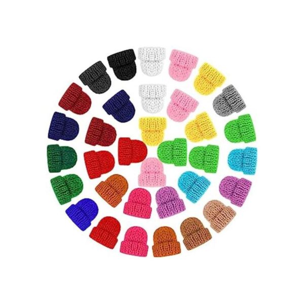 EBOOT 96 Pieces Mini Christmas Knit Hats Craft Knitting