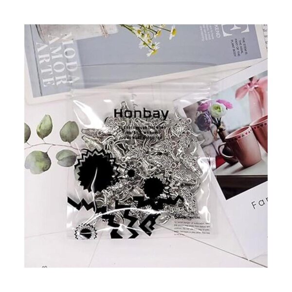 Honbay 50 colgantes de aleación de vaca con diseño de