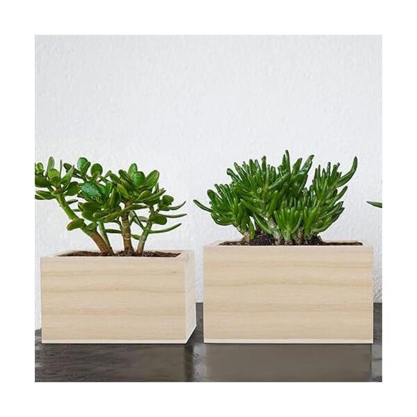 Aodaer 8 piezas de caja de madera sin terminar en 4