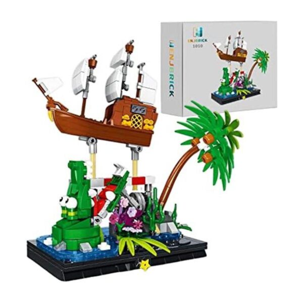 ENJBRICK Pirates Ship Boat Juego de construcción con_1