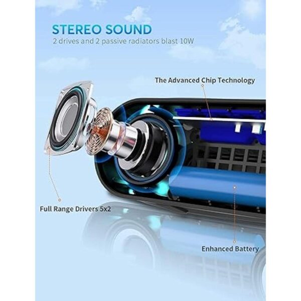 LENRUE Altavoces Bluetooth altavoces portátiles_2