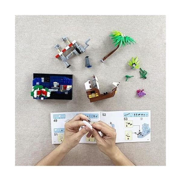 ENJBRICK Pirates Ship Boat Juego de construcción con_6