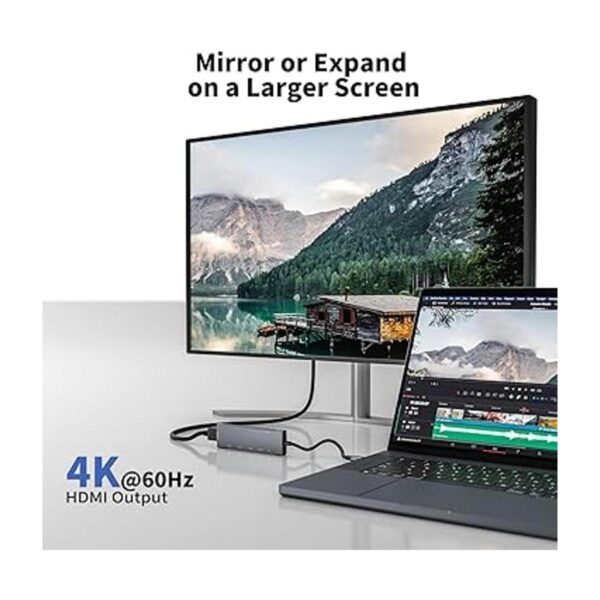 Hub USB C 4K a 60Hz Adaptador HDMI concentrador USB C 9_3