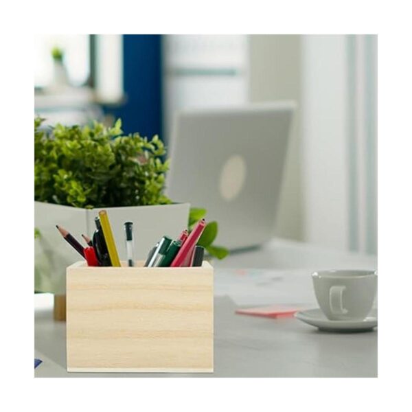 Aodaer Caja de madera de 10 piezas sin terminar pequeña