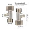 FERCAISH Adaptador de cabezal de ducha de latón 78 T