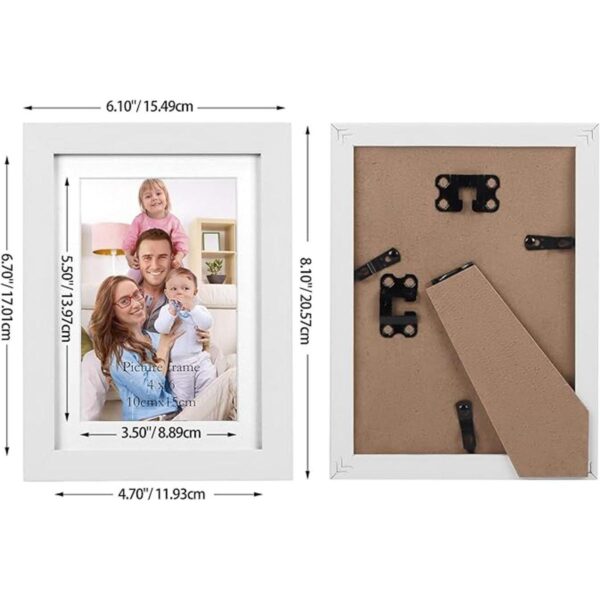 Giftgarden Juego de 4 portarretratos de 4 x 6 pulgadas_4