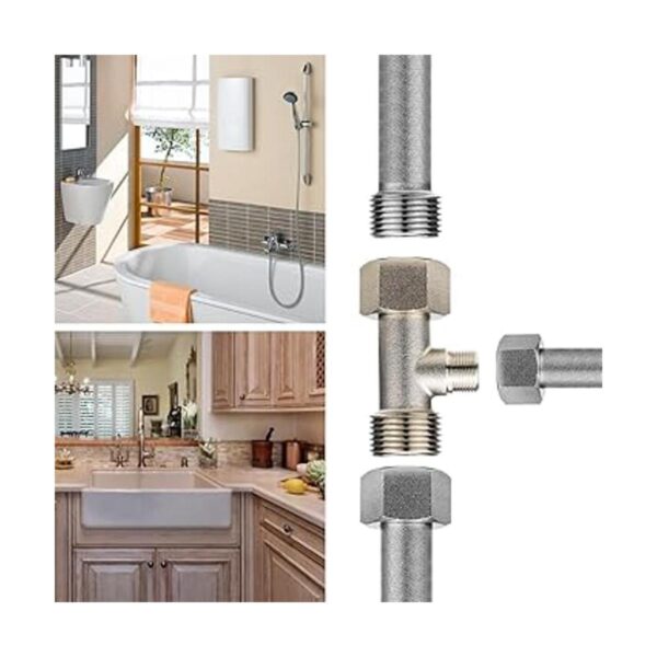 FERCAISH Adaptador de cabezal de ducha de latón 78 T
