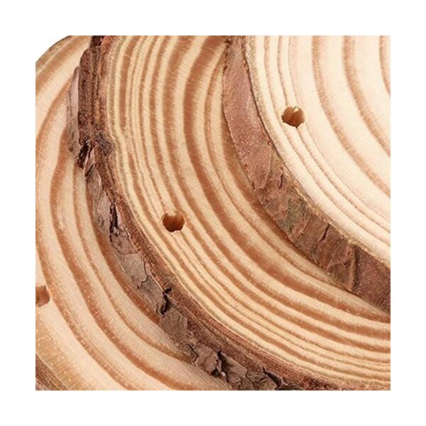 JOIKIT 50 piezas de rebanadas de madera natural de 3.5 a 4_3