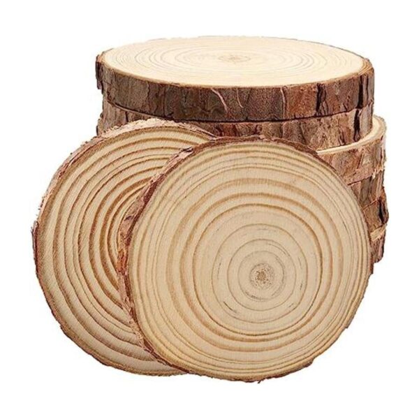 JOIKIT 8 rebanadas de madera natural de 6 a 7 pulgadas_1