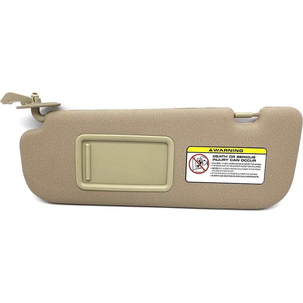 Ezzy Auto Visera parasol izquierdo beige compatible con