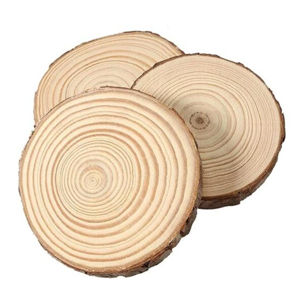 JOIKIT 8 rebanadas de madera natural de 6 a 7 pulgadas_5