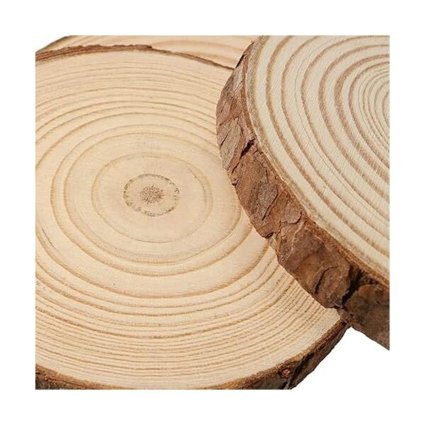 JOIKIT 8 rebanadas de madera natural de 6 a 7 pulgadas_3