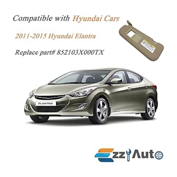 Ezzy Auto Visera parasol izquierdo beige compatible con_2