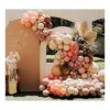 Kit de guirnalda de globos bohemios de 125 unidades rosa