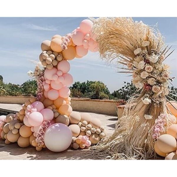 Kit de guirnalda de globos bohemios de 125 unidades rosa