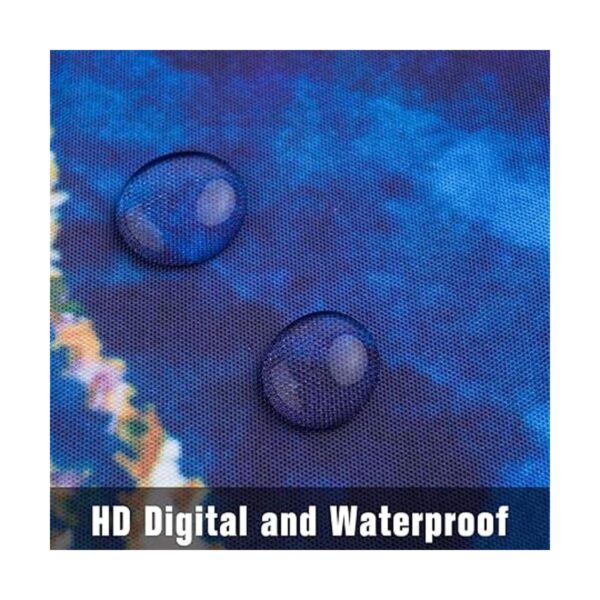 Juego de cortinas de ducha de mármol azul hielo con_2
