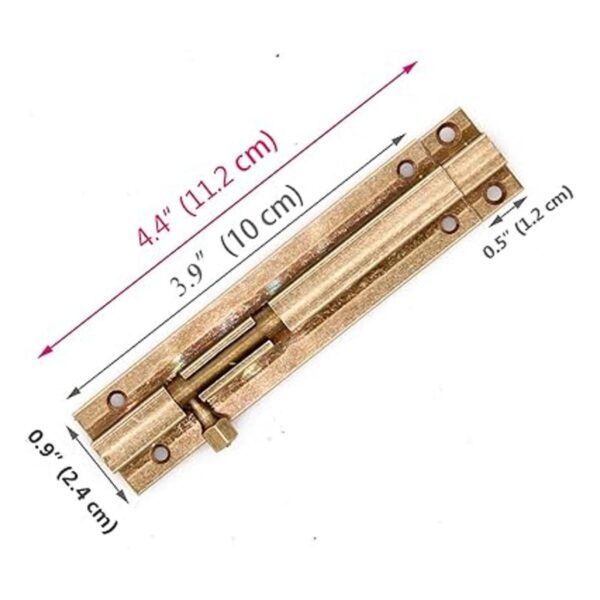 MSolid SL2020BRS 2 piezas de latón antiguo Cerradura de