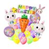 Globos de Pascua grandes y felices 32 pulgadas paquete_1