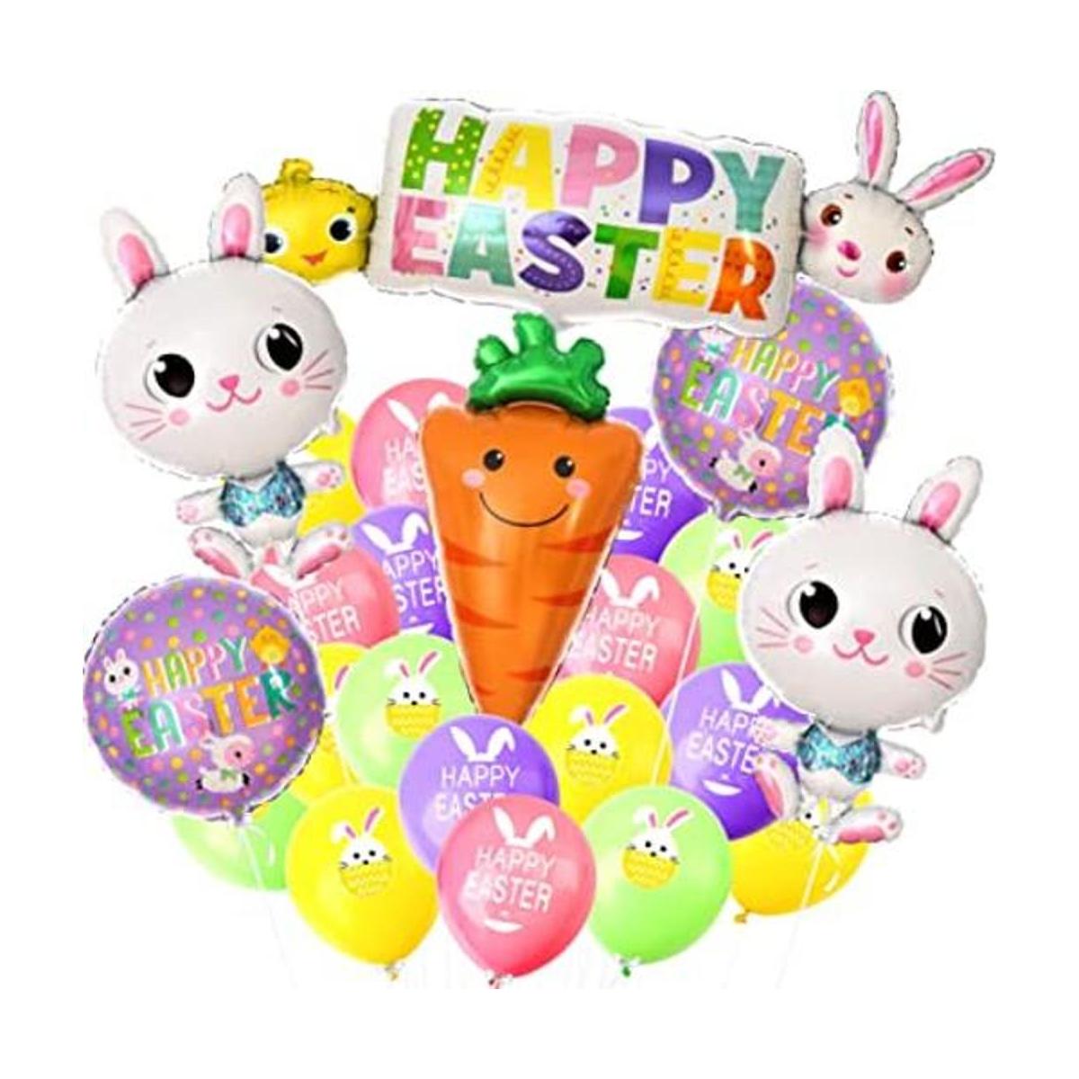 Globos de Pascua grandes y felices 32 pulgadas paquete