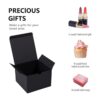 NIGNYA Cajas de regalo negras de 5 x 5 x 3.5 pulgadas