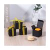 NIGNYA Cajas de regalo negras de 2 x 2 pulgadas paquete