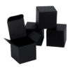 NIGNYA Cajas de regalo negras de 2 x 2 pulgadas paquete