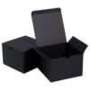 NIGNYA Cajas de regalo negras de 5 x 5 x 3.5 pulgadas