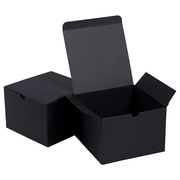 NIGNYA Cajas de regalo negras de 5 x 5 x 3.5 pulgadas
