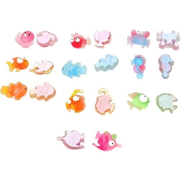 Honbay 50 dijes de limo con diseño de animales oceánicos