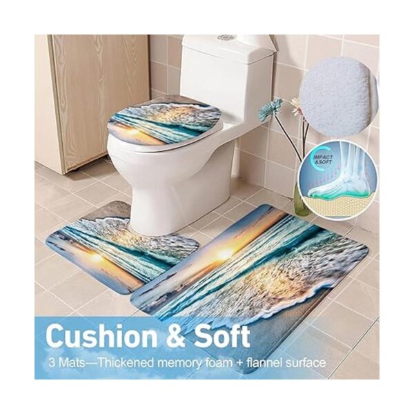 ENYORSEL Juego de baño de 18 piezas juego de cortinas de