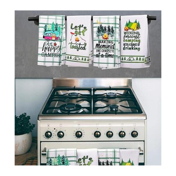 OCCdesign Juego de 4 toallas de cocina divertidas para_4