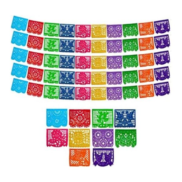Pancartas de fiesta mexicana paquete de 5 con 10 diseños_1