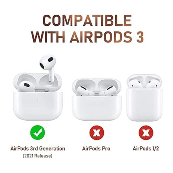 GMUDA Funda protectora de silicona para AirPods 3 funda_2