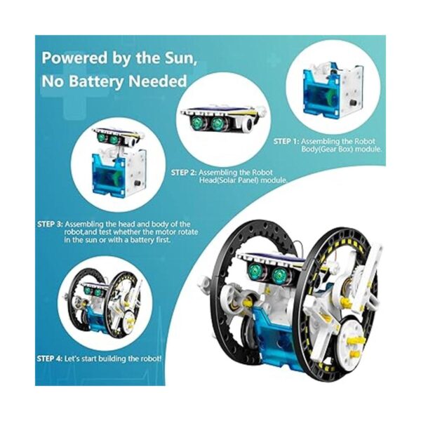 Dioju Kit de robot solar 13 en 1 para niños de 8 9 10