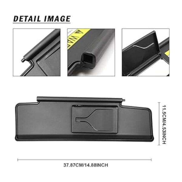 Nakuuly Visera solar delantera derecha del pasajero negro