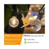 Guirnalda de luces LED para exteriores de 30 pies con 17_2