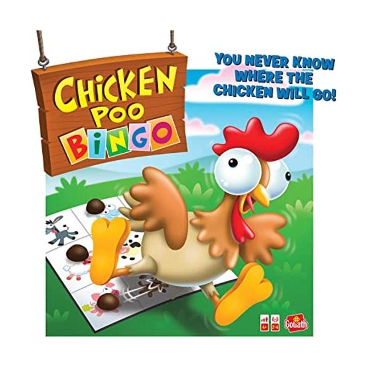 Goliath Juego de bingo de Chicken Poo WindUp Chicken