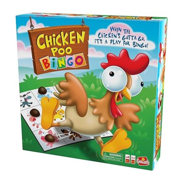 Goliath Juego de bingo de Chicken Poo WindUp Chicken_5