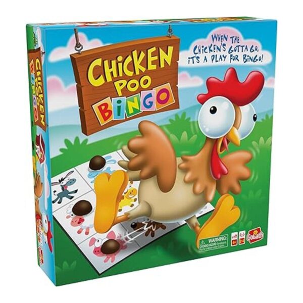 Goliath Juego de bingo de Chicken Poo WindUp Chicken_4