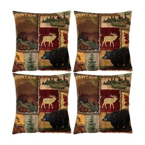 Juego de 4 fundas de almohada cuadradas de 18 x 18_1